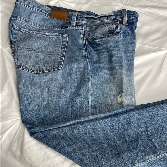 Lucky Brand Denim - Lucky Brand Straight Blue Jeans with Worn-In Appeal